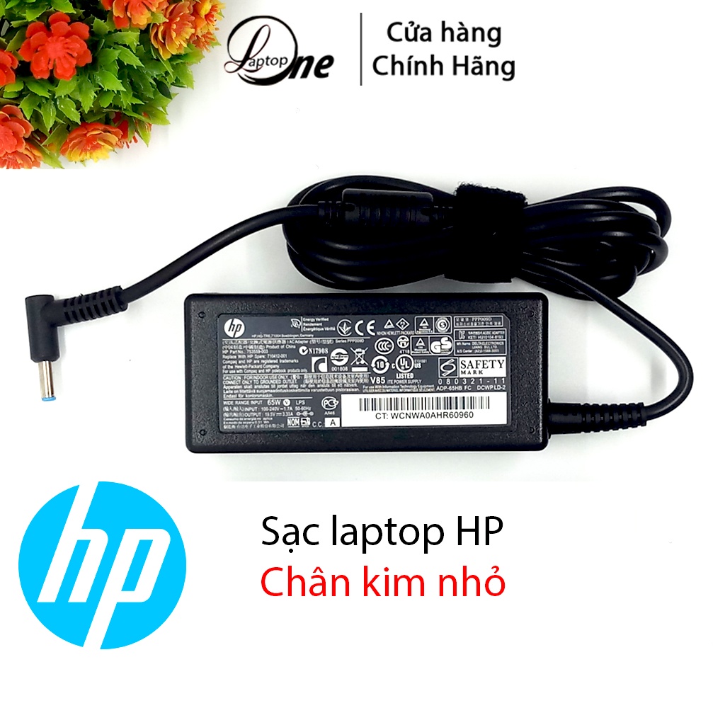 Sạc Laptop HP Chính hãng  chân kim to/nhỏ 18.5V-3.5A / 19V-4.7A / 19.5V-3.33A,sạc HP,  Adapter HP