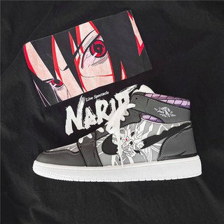 Naruto Sasuke anime aj high top giày thể thao nam