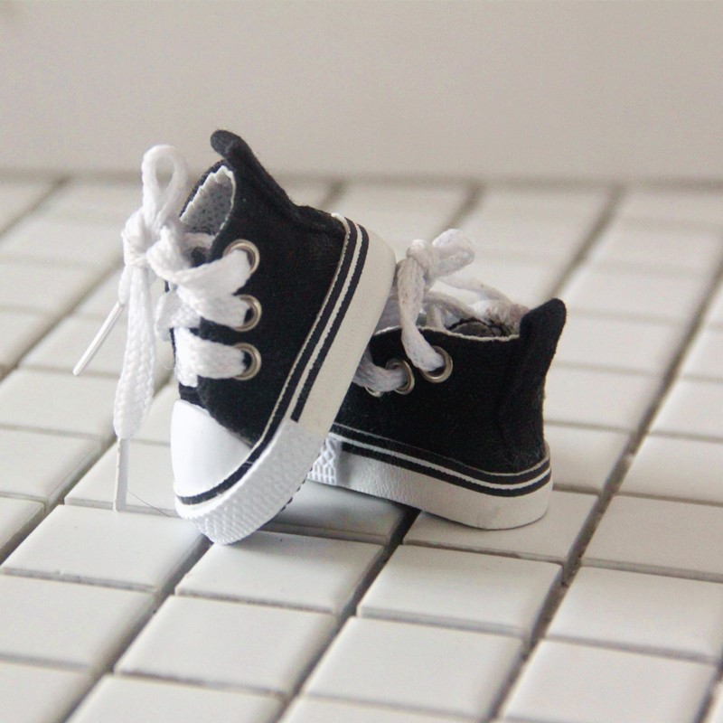 Giày cao cổ buộc dây cho búp bê 15cm 20cm