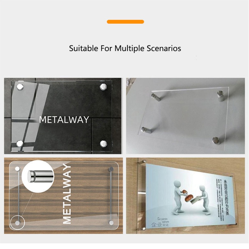 Set 10 Ốc Vít Cố Định Bảng Kính Acrylic 12mm Chuyên Dụng