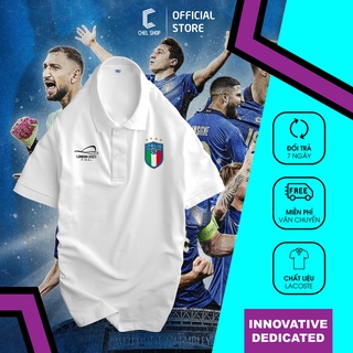 Áo polo cao cấp Italia chung kết Euro London 2021 [TRẮNG - ĐEN - XANH]