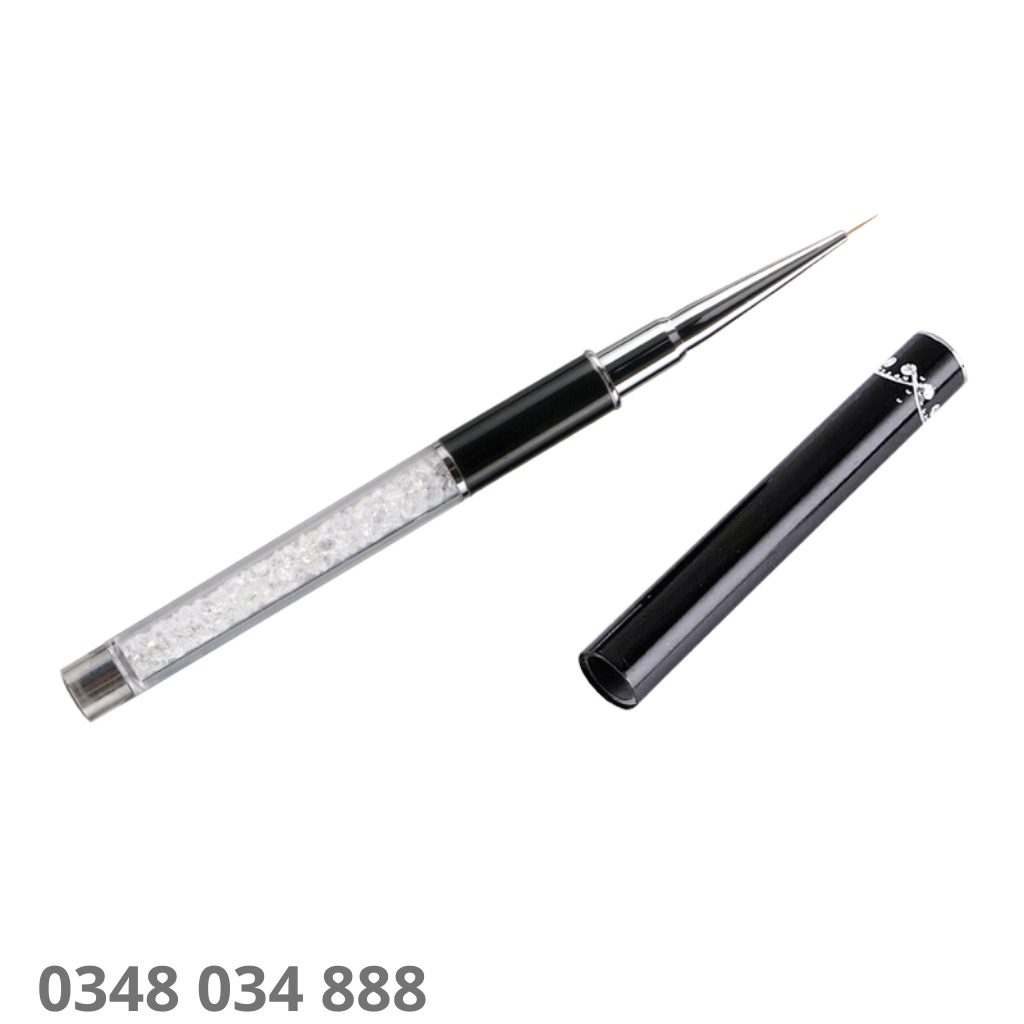 Cọ nét cán đá cao cấp 3 sizes  - Cọ vẽ nail chuyên dụng