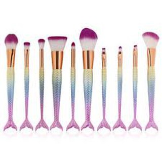 Set 10 Cọ Trang Điểm Cán Đuôi Cá