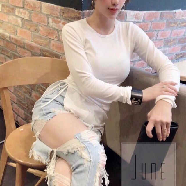 ÁO COTTON RÚT DÂY