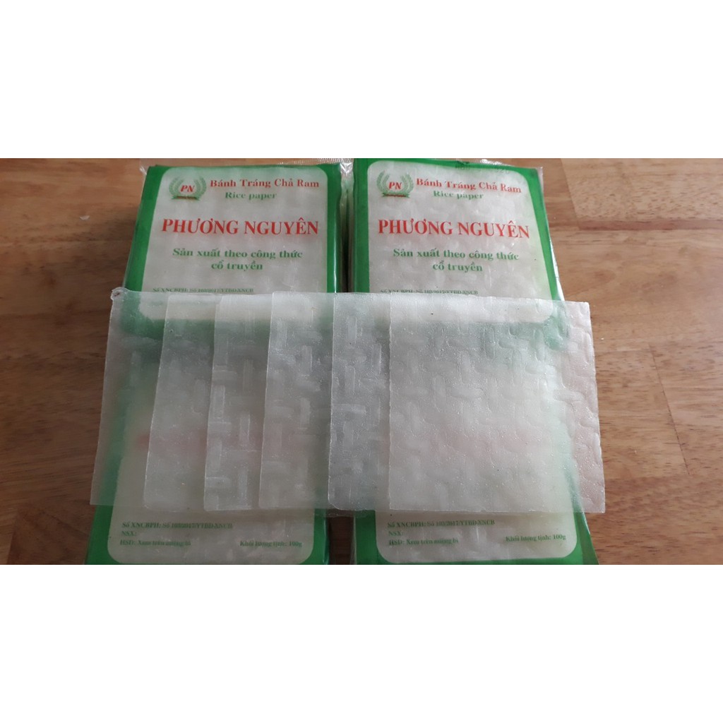 Bánh tráng cuốn chả ram tôm đất Phương Nguyên bì 100gram