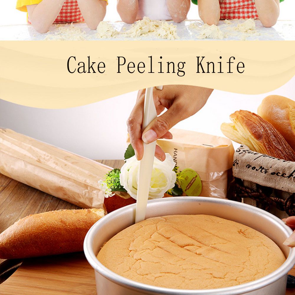 JANE 2 Pcs DIY Peeling Knifes Modeling Pan Scraper Cake Fondant Pen Plastic Mold Home Baking