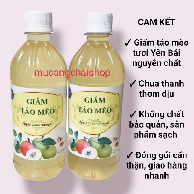 Giấm táo mèo tươi Yên Bái đậm đặc nguyên chất 100%