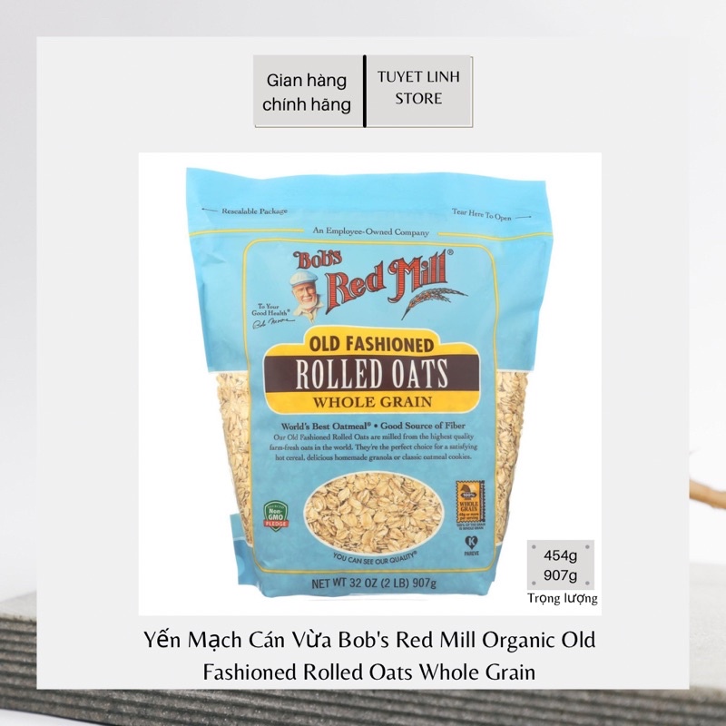 Yến Mạch Ngũ Cốc Hiệu Bob's Red Mill Oats Whole Grain (100% USA)