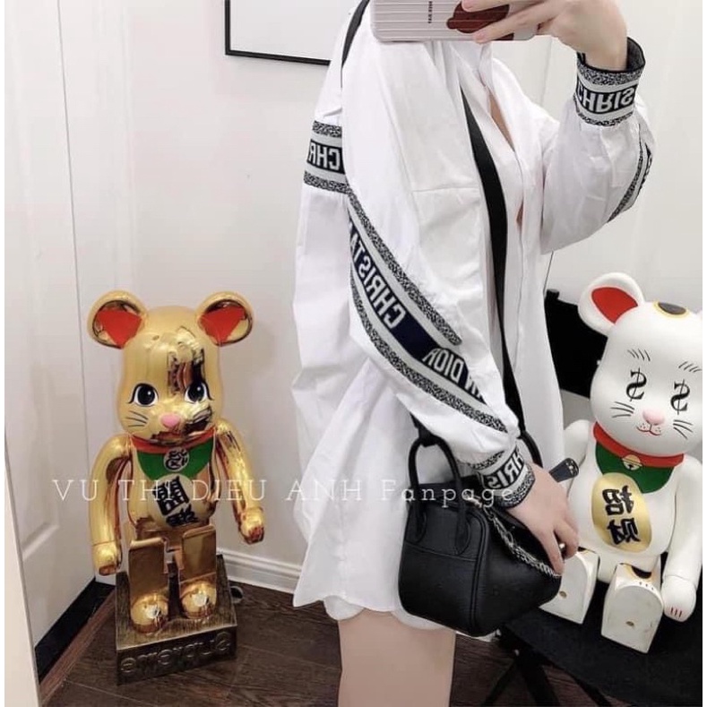 ÁO SƠ MI TRẮNG PHỐI VIỀN LƯNG DI..O