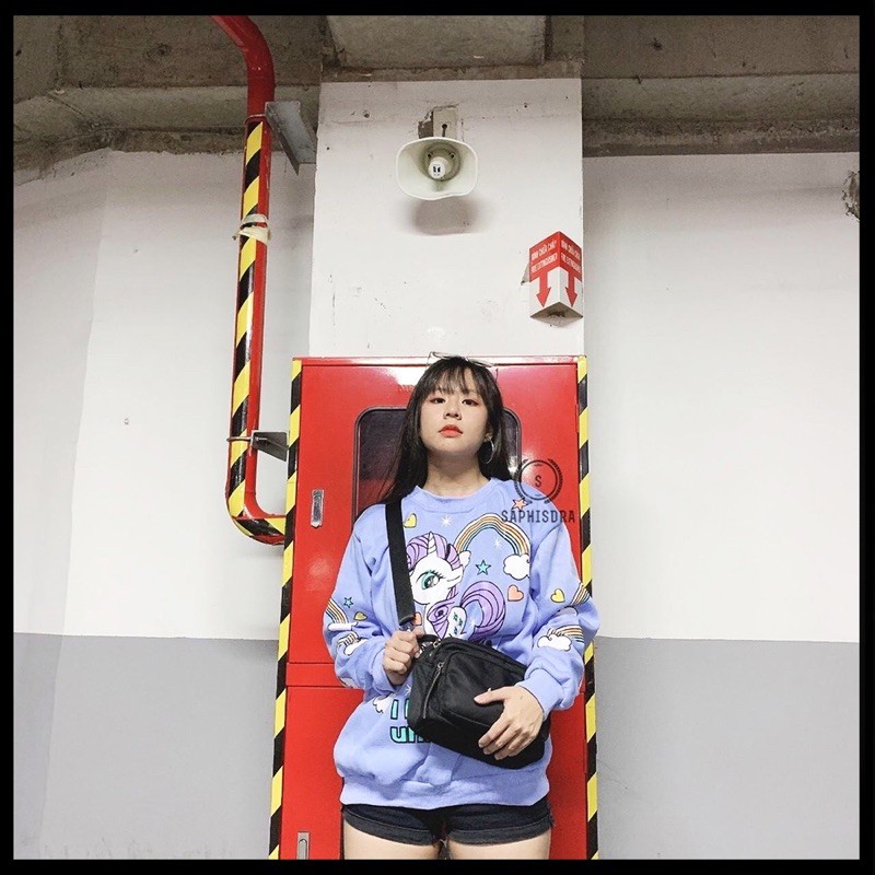 Áo Thun Sweater Nam Nữ Unisex Đẹp Áo Thun Tay Dài Vải Nỉ Cao Cấp [Form Rộng Dưới 70kg] - Saphisdra | BigBuy360 - bigbuy360.vn