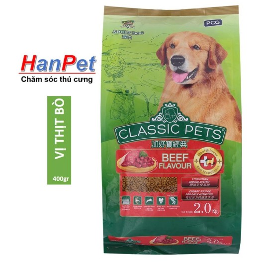 Thức ăn dạng hạt chó trưởng thành CLASSIC PETS - 400gr (LADIEP 207)