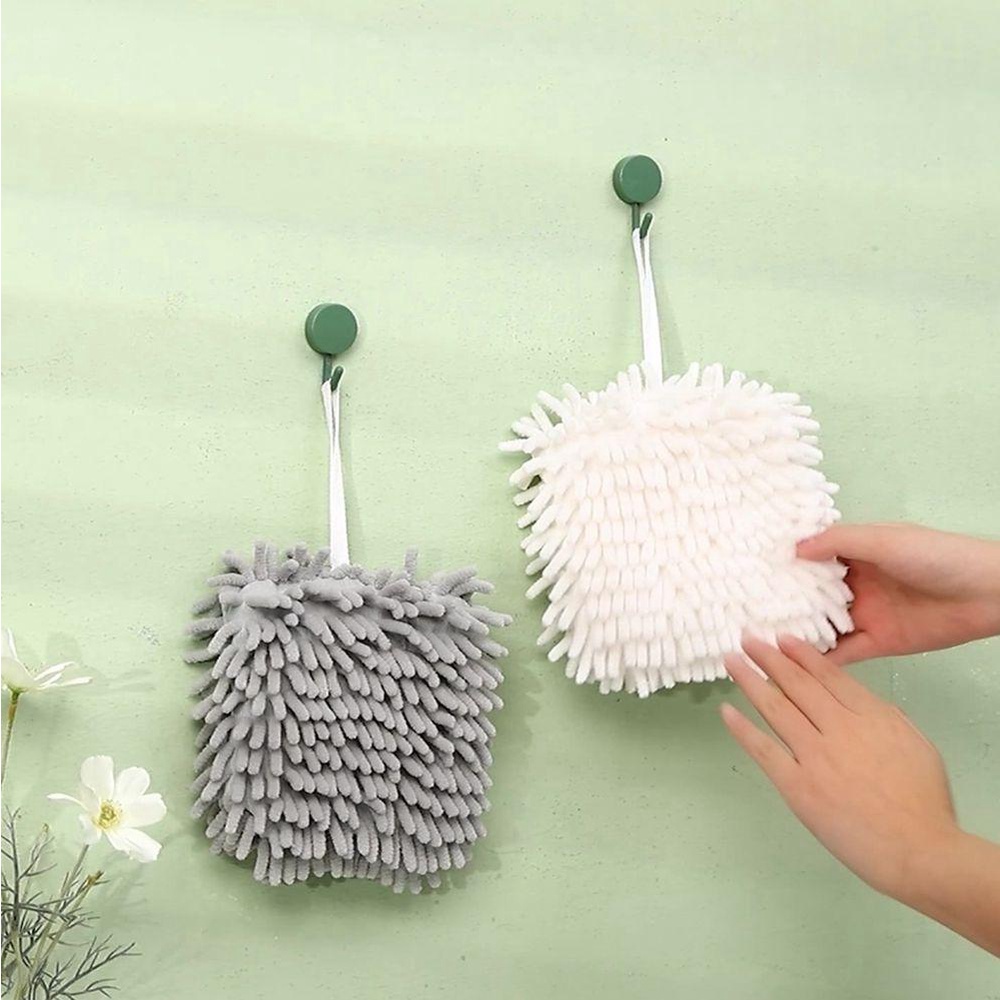 Khăn Lau Tay / Chén Dĩa Vải Dệt Mềm Mại Khô Nhanh Treo Tường Nhà Tắm