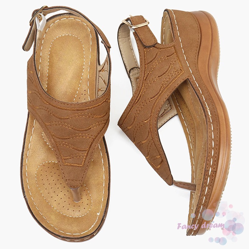 Sandals mềm xỏ ngón siêu nhẹ thời trang nữ đi biển