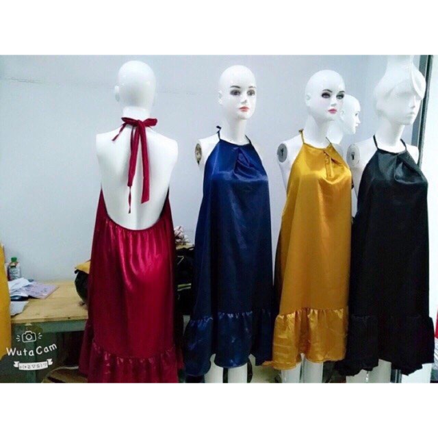 Đầm phi bóng yếm xinh