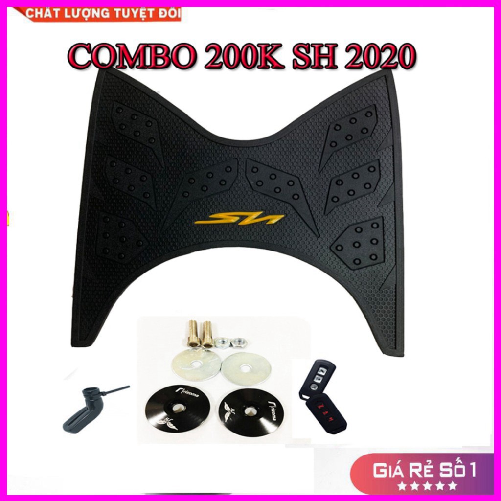 COMBO 200K CHO SH 2012-2020 (GỒM 4 MÓN BỌC SMARKEY, BỌC CHÂN CHỐNG ,ĐÔI ỐC GƯƠNG VÀ THẢM THÁI )