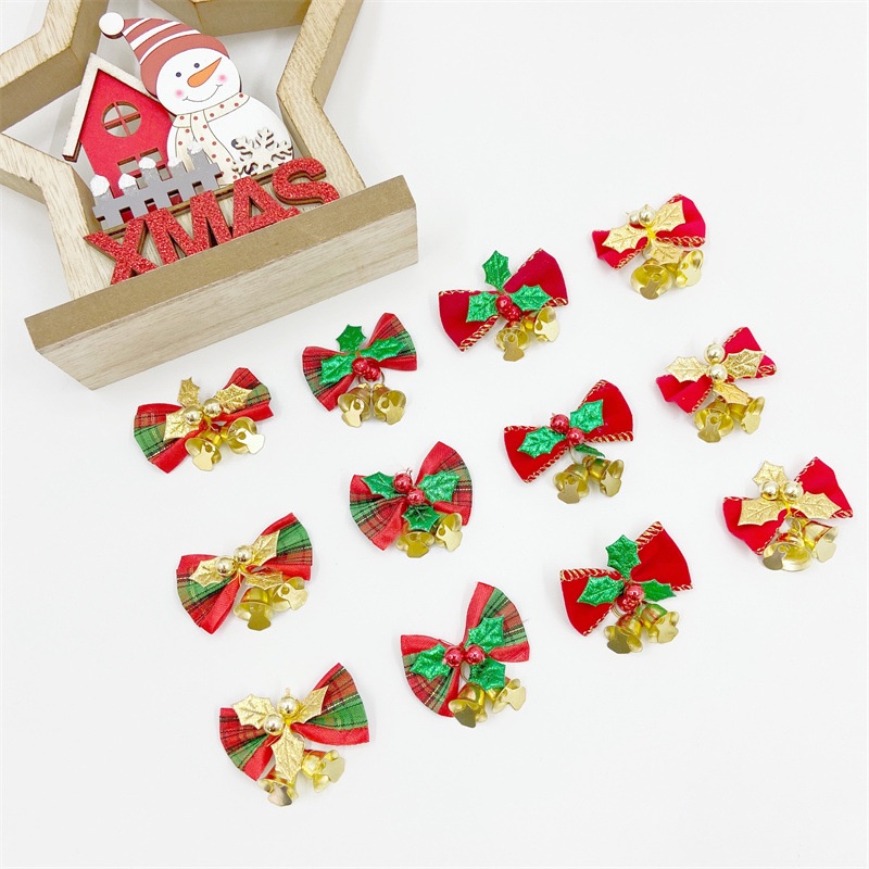 [ Christmas tree bow bell Xmas tree pendant decoration for Home  Wedding Party Xmas New Year scene Accessories ]