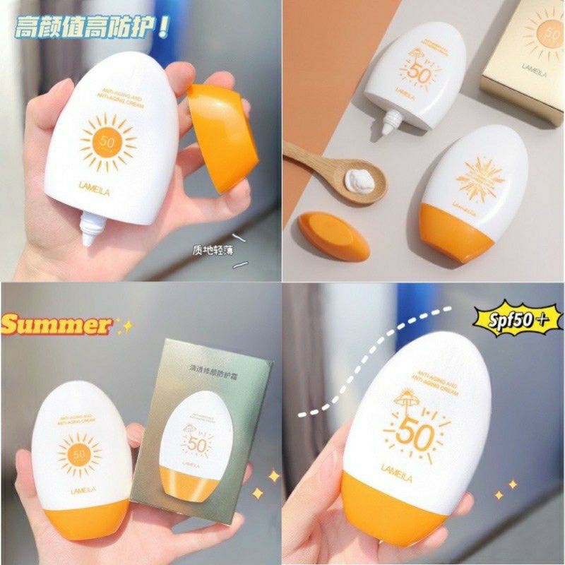 (Rẻ Vô Đich)Kem Chống Nắng Dưỡng Da, Bảo Vệ Da Lameila SPF 50 PA+++