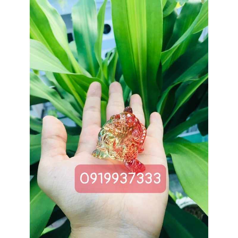 Tượng long quy thuỷ tinh màu (6*4 cm ) | BigBuy360 - bigbuy360.vn
