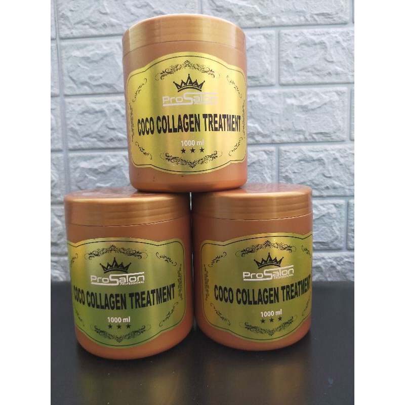 Hấp Dầu Phục Hồi Tóc Coco Collagen Treatment ProSalon - Phục hồi mọi loại tóc hư tổn - Vàng đồng