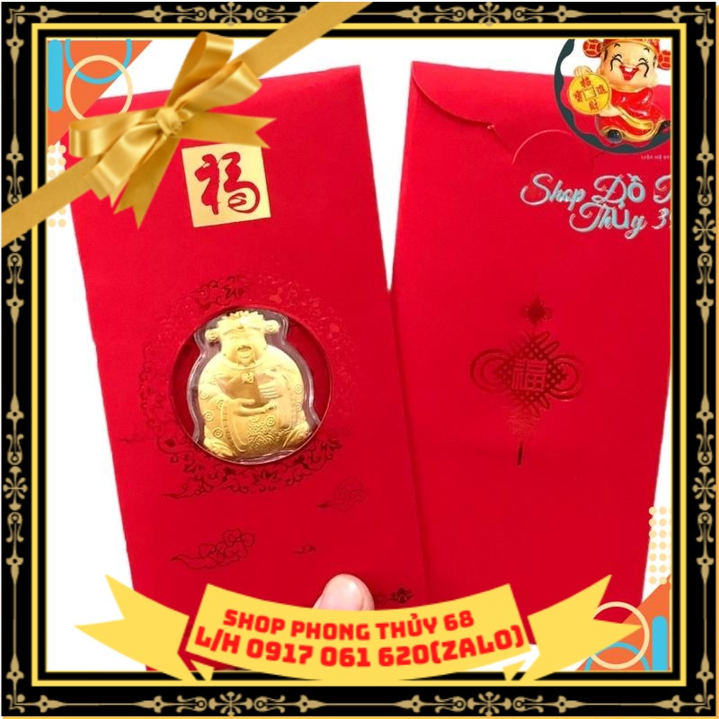 Bao Lì Xì Thần Tài Mạ Vàng Hồng Kông Làm Quà Tết Độc Đáo Có Ý Nghĩa – May Mắn Cho Ngày Vía Thần Tài