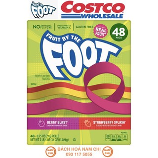 [HỘP 48 CUỘN] Kẹo CUỘN FOOT Trái Cây Tự Nhiên FRUIT BY THE FOOT 1.02kg (CHUẨN USA)