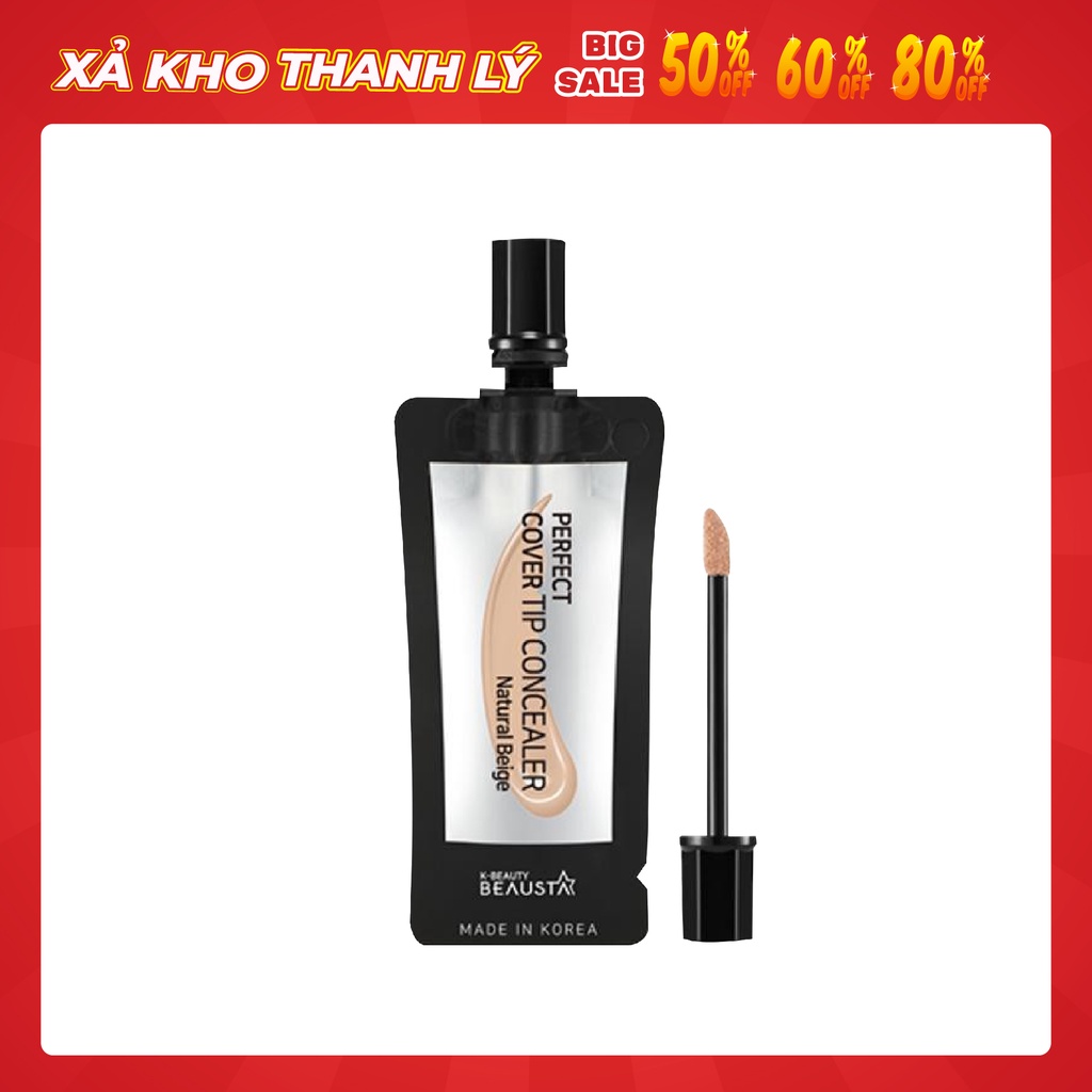 Kem che khuyết điểm Beausta-Perfect Cover Tip Concealer Natural Beige 4ml