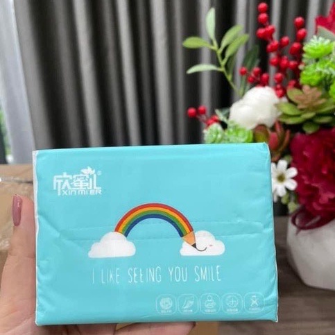 [Nội địa Trung] THÙNG 30 GÓI GIẤY ĂN CẦU VỒNG XINMIER - SIÊU DAI, MỀM MỊN