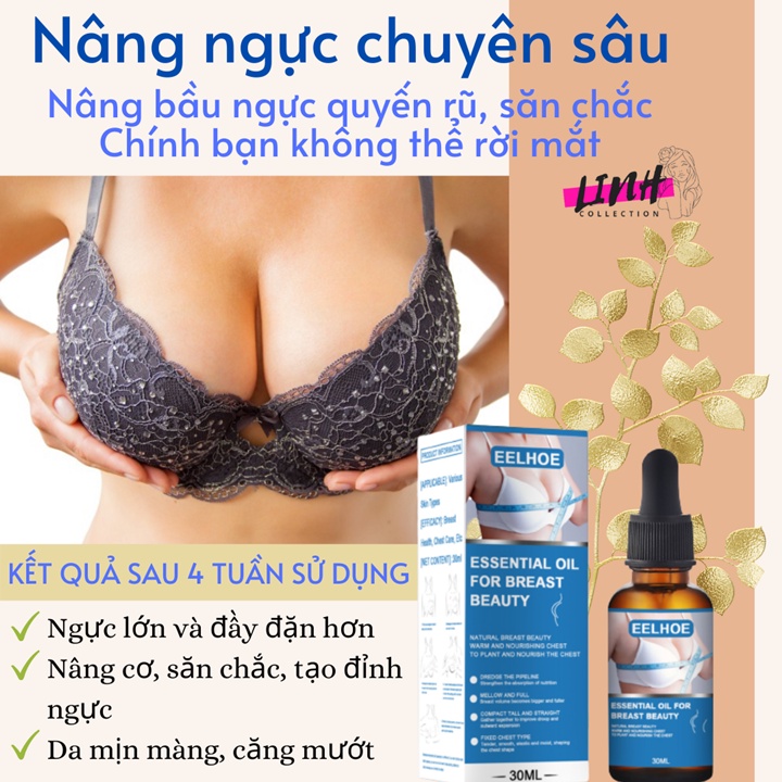 Tinh dầu nở ngực Eelhoe tăng vòng 1 hiệu quả chăm sóc ngực săn chắc hồng nhũ hoa [Lẻ-Sỉ]