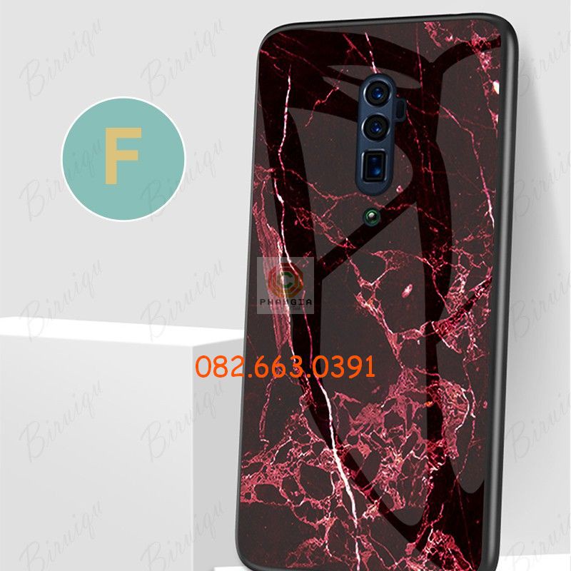 Ốp lưng tráng gương vân đá cẩm thạch sang trọng dành cho Oppo Reno 2
