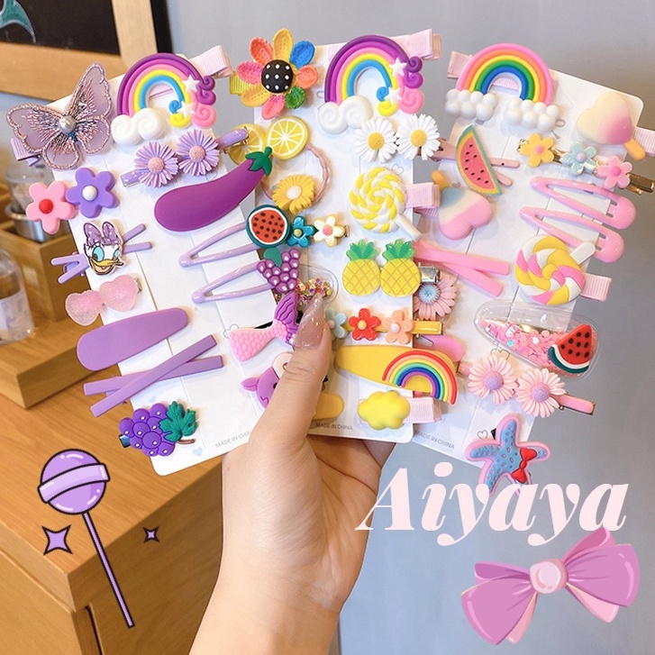 Aiyaya Kẹp Tóc Phong Cách Công Chúa Hàn Quốc Dễ Thương Thời Trang Cho Bé Gái