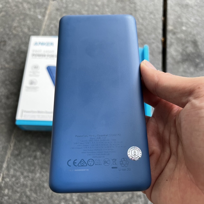 [Mã 99ELHA giảm 7% đơn 300K] [Newseal] Pin Sạc Dự Phòng ANKER Essential 20000mah PD 20W Metro Bọc vải Fabric - Mã A1287