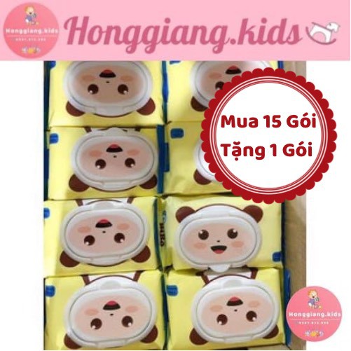 KHĂN ƯỚT KHÔNG MÙI BIBO 100 tờ (Không mùi, có nắp)