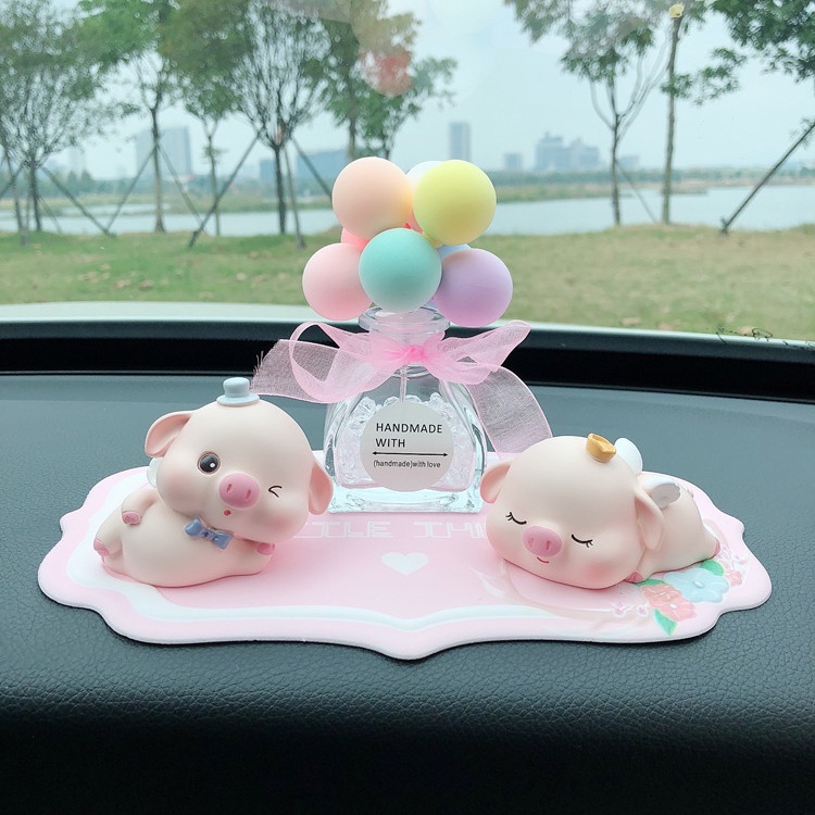 Decor Phòng Ngủ Set Heo Đeo Nơ Xanh Trang Trí Bàn Làm Việc Bàn Học Phòng Khách Taplo Xe Ô Tô Decoroto Cao Cấp Giá Rẻ