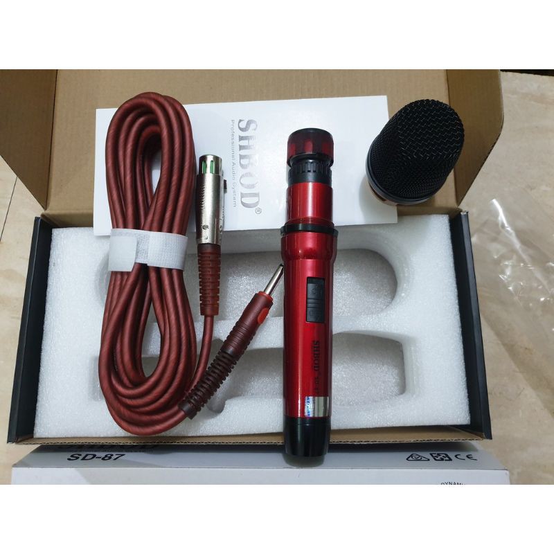 (Xả Kho) Mích SHBOD SD-87, Mích Karaoke, MICRO SHBOD-87 Có Dây. - Giá Sốc