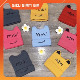 Mũ len hình mặt mèo cho bé mamasusu
