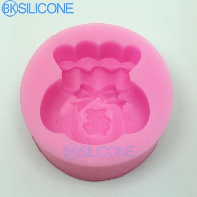 Khuôn bánh trung thu silicon 4D Túi vàng Mã SG1205