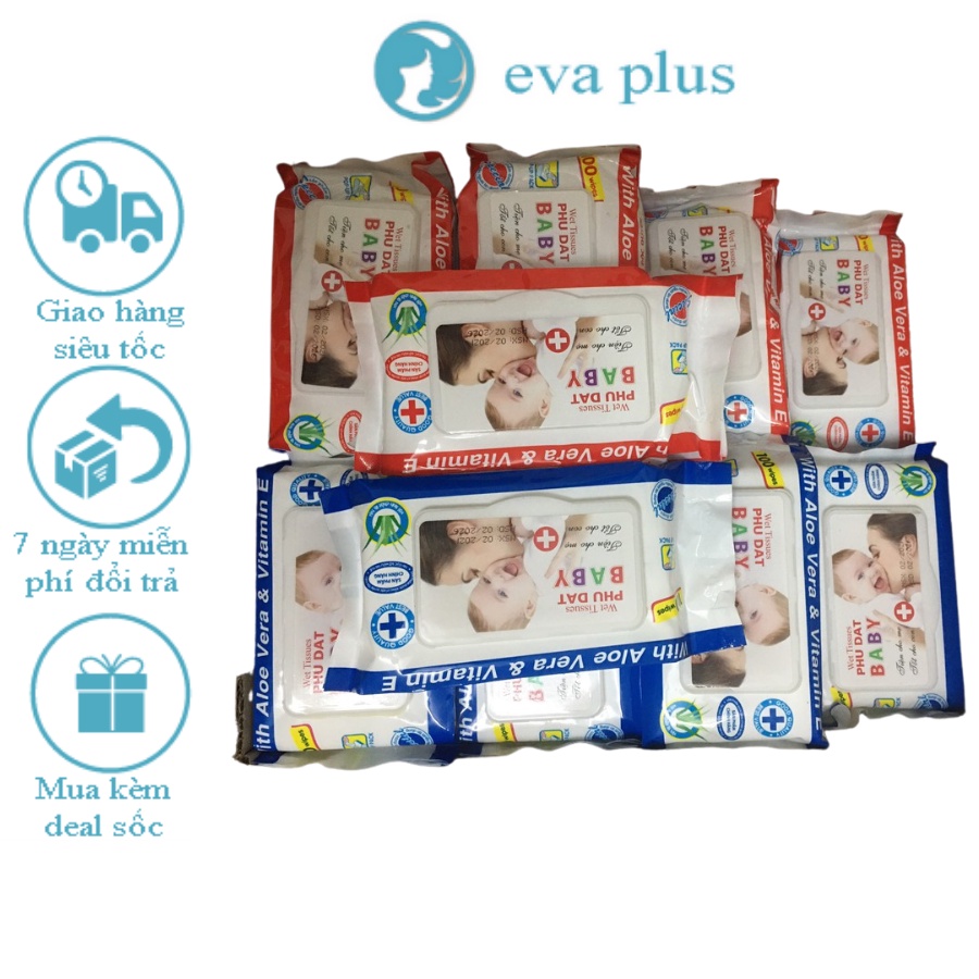 Giấy Ướt Thiên Phúc 100 Tờ/ 1 Gói - Khăn Ướt Baby Wet Tissues