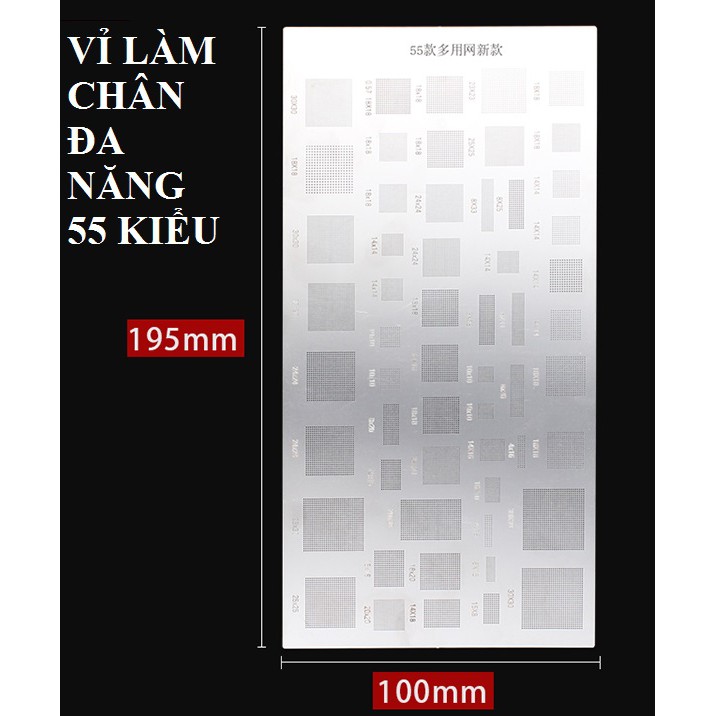 [FREESHIP] Vỉ đổ chân IC điện thoại đa năng 55 kiểu | BigBuy360 - bigbuy360.vn