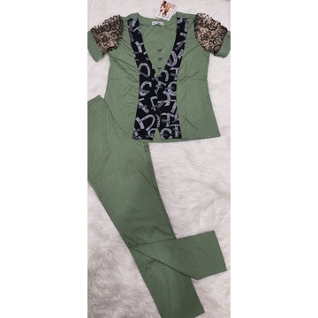 Bộ Quỳnh Anh tay ngắn quần dài thun cotton mịn sale