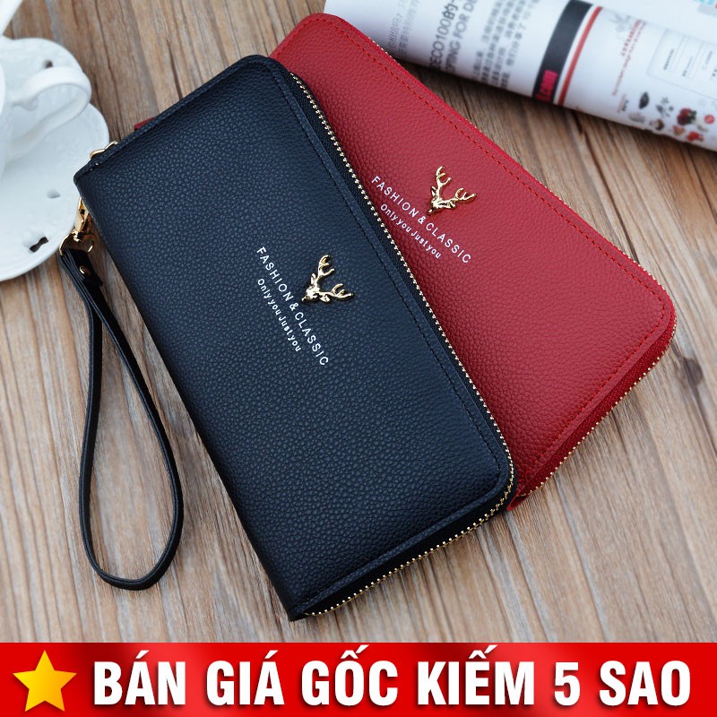 Ví Nữ Khuy Nai Dùng Dây Kéo Có Quai Cổ Tay P765