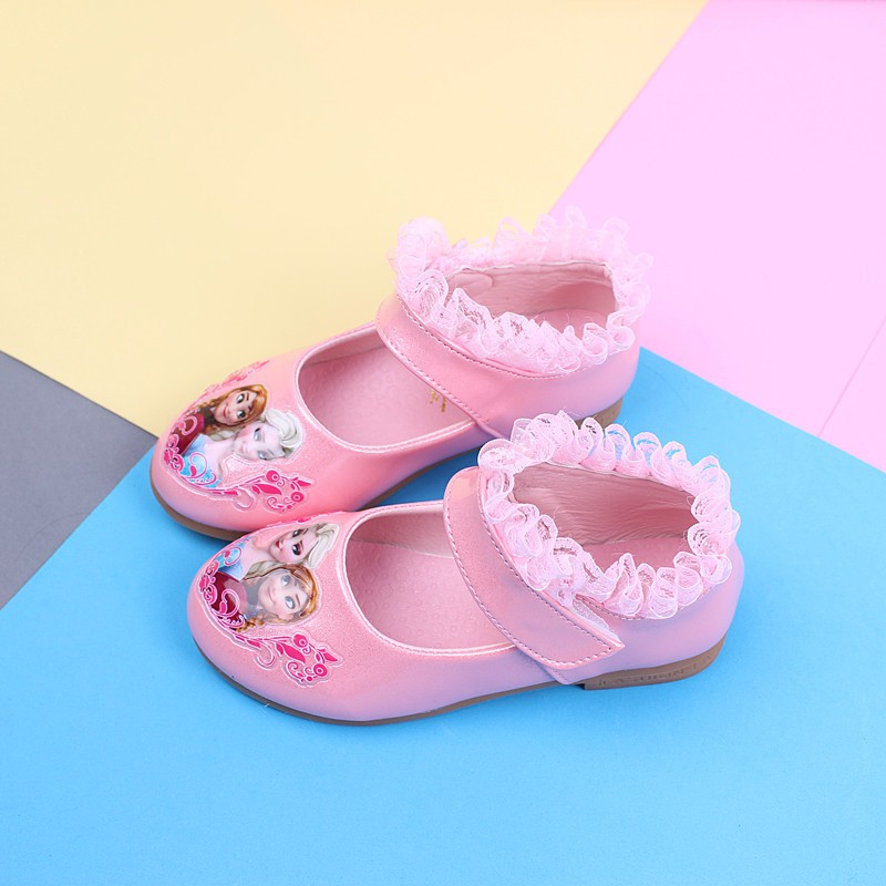 Giày búp bê bé gái họa tiết elsa cho bé 2- 7 tuổi