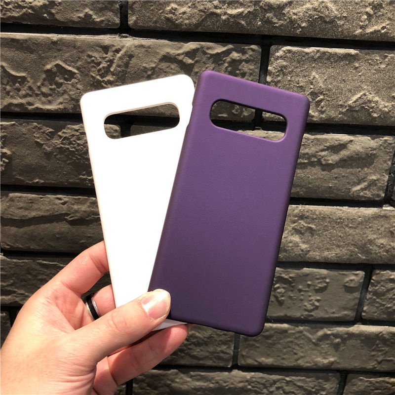 Ốp Điện Thoại Cứng Trong Suốt Siêu Mỏng Sang Trọng Cho Samsung Galaxy S10 S9 S8 Plus 5G