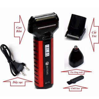 Tông đơ cắt tóc Boteng 3 in 1 kiêm máy cạo râu, cắt lông mũi