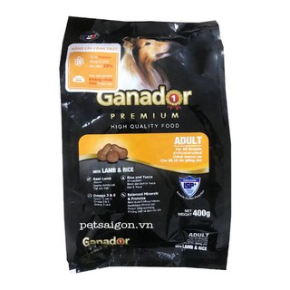 Thức Ăn Cho Chó Trưởng Thành Ganador Adult Vị Cừu Gói 400g