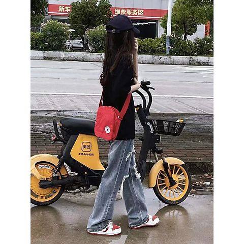 Quần Jean Rách Ống Rộng Dáng Suông Thời Trang Mùa Hè Cho Nữ