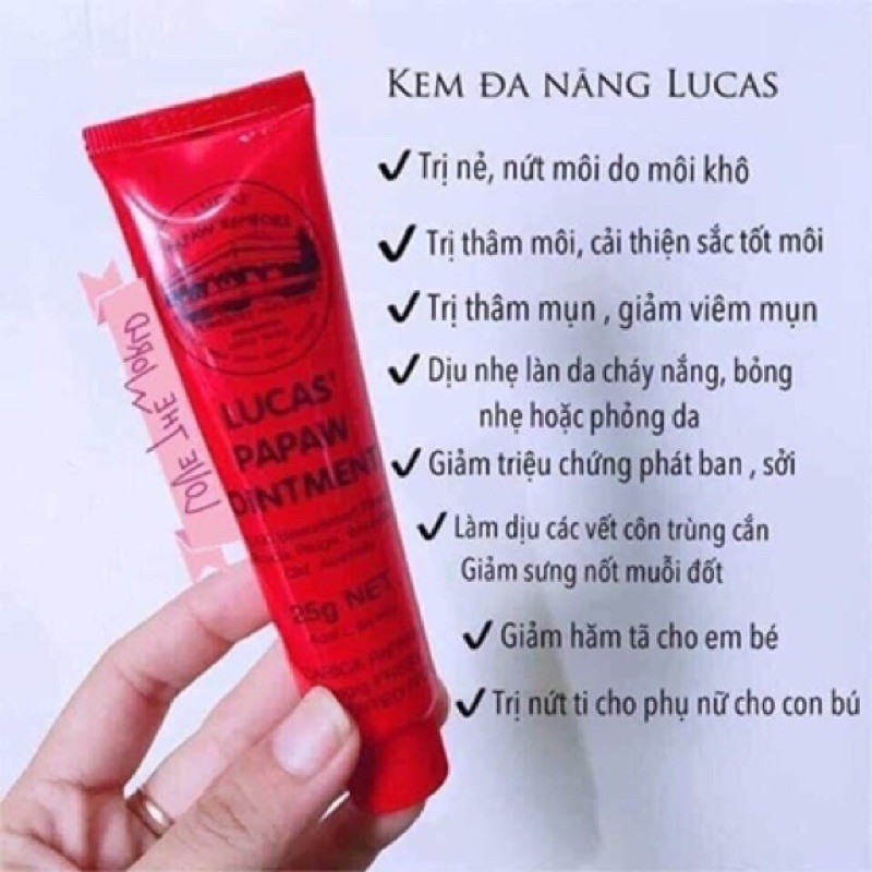 Kem đu đủ Lucas’ Papaw Ointment 25gr [ Hàng Auth ]