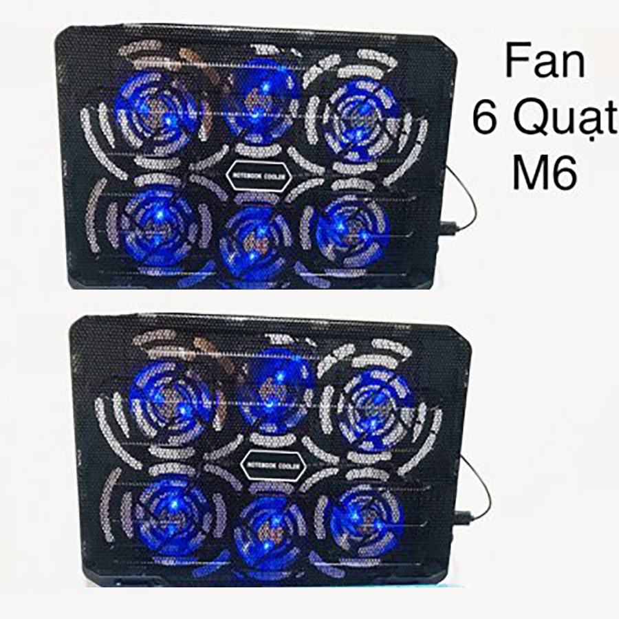Xả kho Đế tản nhiệt M6 - 6 Fan Tốt