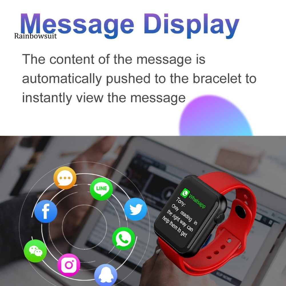 Đồng Hồ Thông Minh V6 Kết Nối Bluetooth Theo Dõi Sức Khỏe