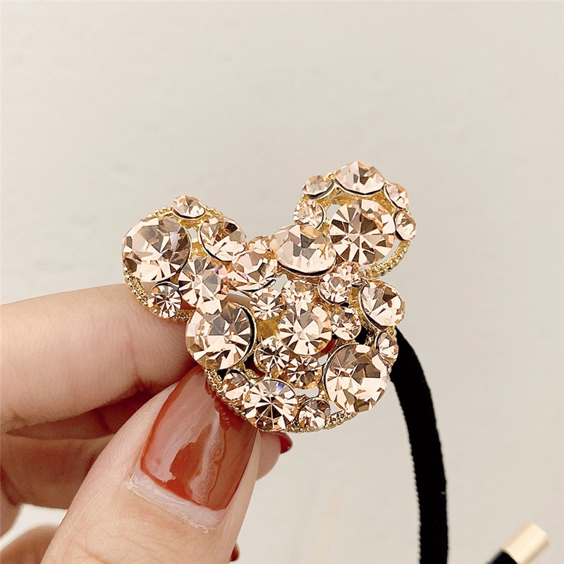 Toàn Bộ Dây Buộc Tóc Đính Đá Lấp Lánh Sang Trọng Cho Nữ