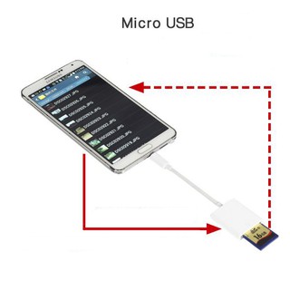 Cáp OTG đọc thẻ nhớ SD cho điện thoại Android